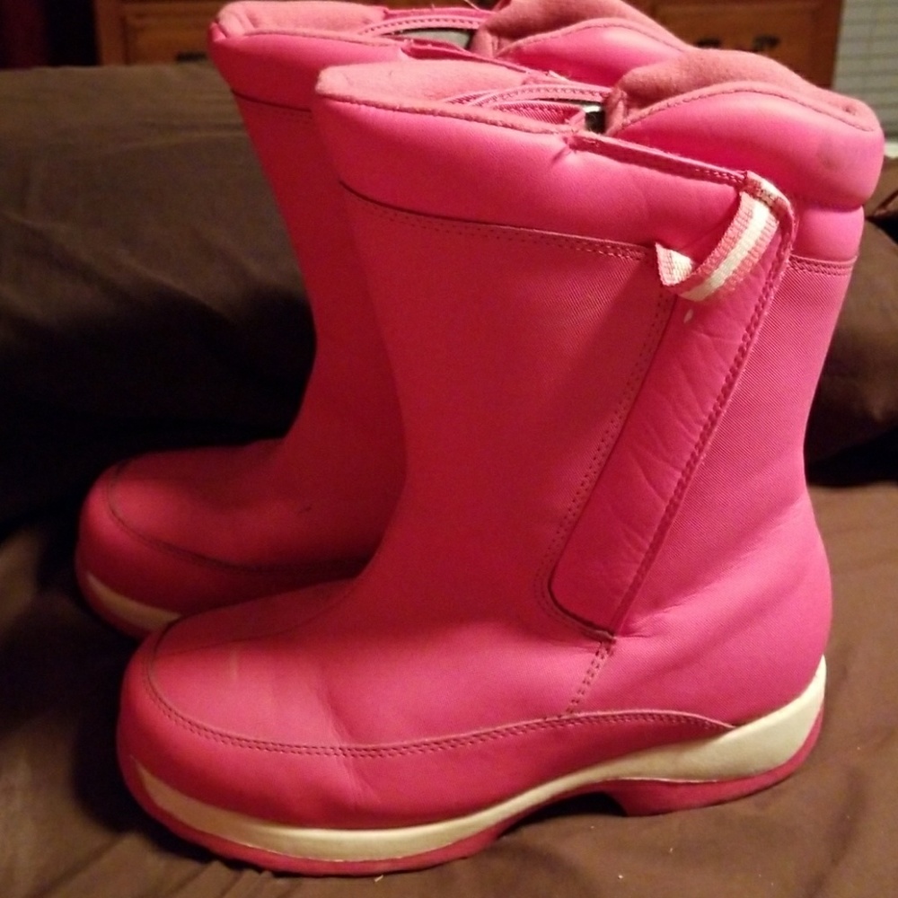 Girls Lands End Snow Ski Boots Size 5M